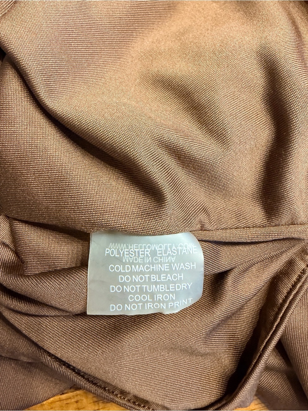 Hello Molly Chocolate Brown Base Core Contour Bodysuit, Size XS - Picture 13 of 13